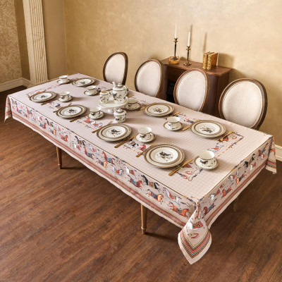 Скатерть "PASSAGE" 140х300см ,капучино,100% хлопок с пропиткой,твил LEFARD 850-760-22-8