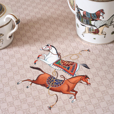 Скатерть круглая " PASSAGE" 190см , капучино, 100% хлопок, твил, пропитка LEFARD 850-760-25-9