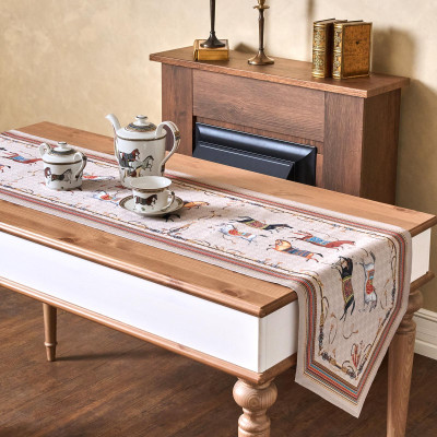 Дорожка на стол "PASSAGE", 45х300см, капучино, 100% хлопок,твил LEFARD 850-760-32-1