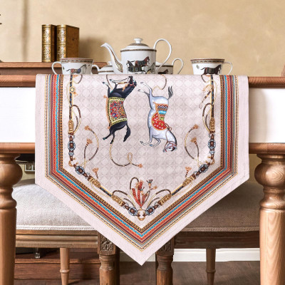 Дорожка на стол "PASSAGE", 45х300см, капучино, 100% хлопок,твил LEFARD 850-760-32-3