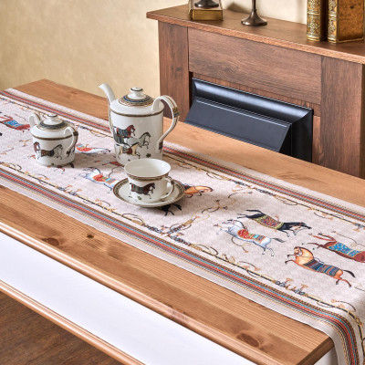 Дорожка на стол "PASSAGE", 45х300см, капучино, 100% хлопок,твил LEFARD 850-760-32-4