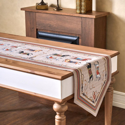 Дорожка на стол "PASSAGE", 45х300см, капучино, 100% хлопок,твил LEFARD 850-760-32-6