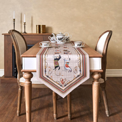 Дорожка на стол "PASSAGE", 45х400см, капучино, 100% хлопок,твил LEFARD 850-760-33