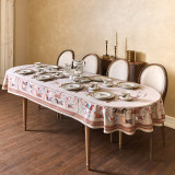 Скатерть овальная " PASSAGE" 140х300см ,капучино, 100% хлопок,твил, пропитка LEFARD 850-760-42