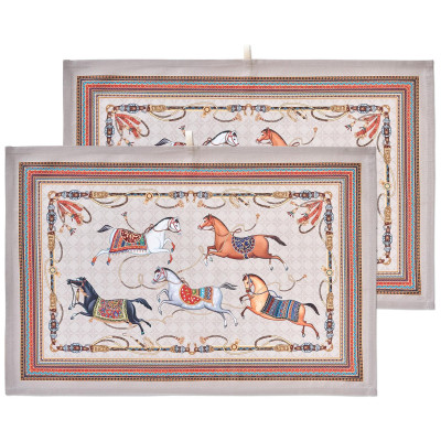 Набор полотенец 2шт " PASSAGE" , 40х60см, 100% хлопок, капучино, твил LEFARD 850-760-6