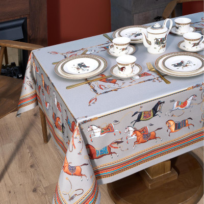 Скатерть "PASSAGE" 140х180см ,серый, 100% хлопок,твил c пропиткой LEFARD 850-761-2-10