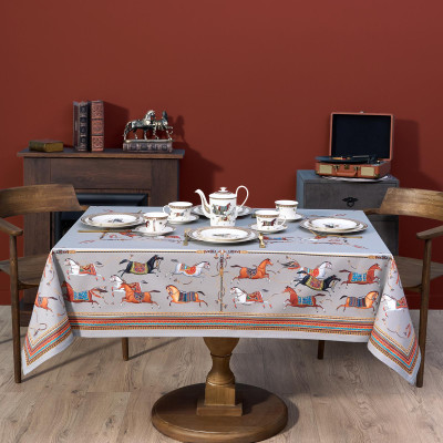 Скатерть "PASSAGE" 140х180см ,серый, 100% хлопок,твил c пропиткой LEFARD 850-761-2-5