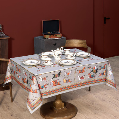 Скатерть "PASSAGE" 140х180см ,серый, 100% хлопок,твил c пропиткой LEFARD 850-761-2-7