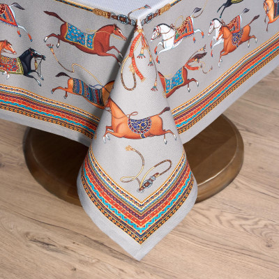 Скатерть "PASSAGE" 140х180см ,серый, 100% хлопок,твил c пропиткой LEFARD 850-761-2-8