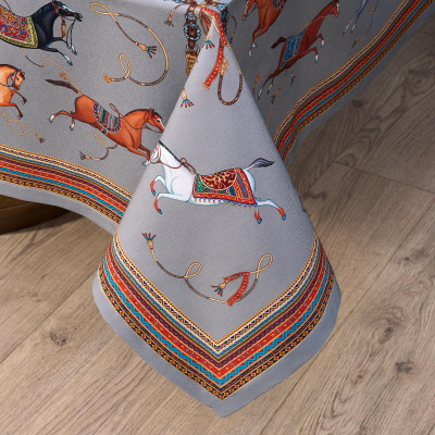 Скатерть "PASSAGE" 160х220см ,серый, 100% хлопок,твил c пропиткой LEFARD 850-761-21-11