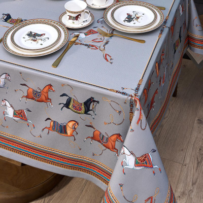 Скатерть "PASSAGE" 160х220см ,серый, 100% хлопок,твил c пропиткой LEFARD 850-761-21-12