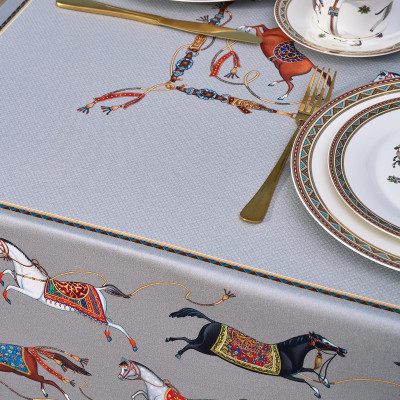 Скатерть "PASSAGE" 160х220см ,серый, 100% хлопок,твил c пропиткой LEFARD 850-761-21-15