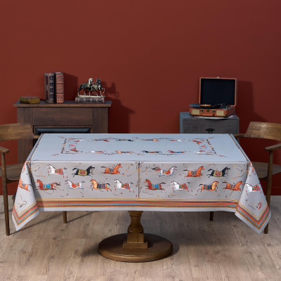 Скатерть "PASSAGE" 160х220см ,серый, 100% хлопок,твил c пропиткой LEFARD 850-761-21-16