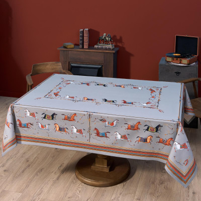 Скатерть "PASSAGE" 160х220см ,серый, 100% хлопок,твил c пропиткой LEFARD 850-761-21-17