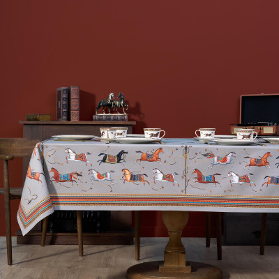 Скатерть "PASSAGE" 160х220см ,серый, 100% хлопок,твил c пропиткой LEFARD 850-761-21-4