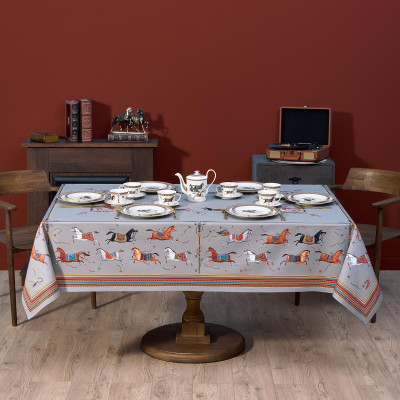 Скатерть "PASSAGE" 160х220см ,серый, 100% хлопок,твил c пропиткой LEFARD 850-761-21-6