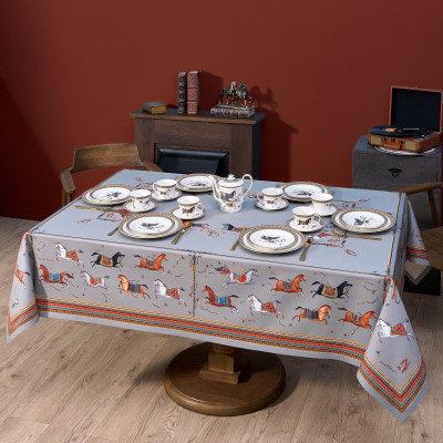 Скатерть "PASSAGE" 160х220см ,серый, 100% хлопок,твил c пропиткой LEFARD 850-761-21-7