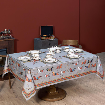 Скатерть "PASSAGE" 160х220см ,серый, 100% хлопок,твил c пропиткой LEFARD 850-761-21-8