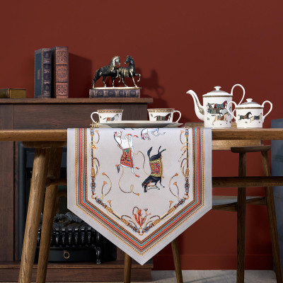 Дорожка "PASSAGE" 45х145см, 100% хлопок,твил c пропиткой, серый LEFARD 850-761-3-1