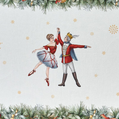 Скатерть " ЩЕЛКУНЧИК" 140х180см ,красный, 100% хлопок,твил LEFARD 850-762-2-15