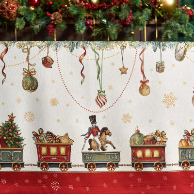 Скатерть " ЩЕЛКУНЧИК" 160х220см ,красный,100% хлопок,твил LEFARD 850-762-21-10