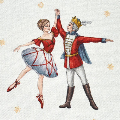 Скатерть " ЩЕЛКУНЧИК" 160х220см ,красный,100% хлопок,твил LEFARD 850-762-21-12