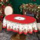 Скатерть овальная " ЩЕЛКУНЧИК" ,140х180см ,красный, 100% хлопок ,твил LEFARD 850-762-4