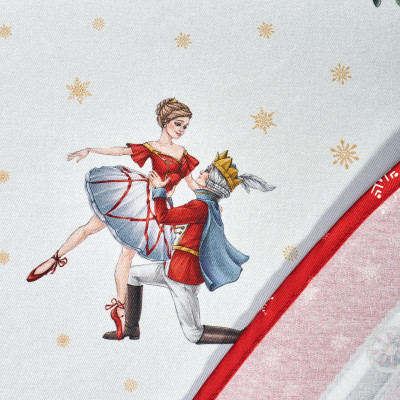 Скатерть овальная " ЩЕЛКУНЧИК" ,140х180см ,красный, 100% хлопок ,твил LEFARD 850-762-4-2