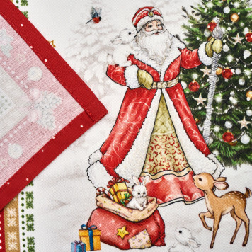 Набор полотенец из 2 шт " С НОВЫМ ГОДОМ " , 40х60см, 100% хлопок, красный, твил, LEFARD 850-763-6-2