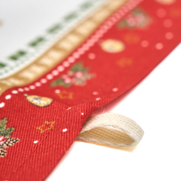 Набор полотенец из 2 шт " С НОВЫМ ГОДОМ " , 40х60см, 100% хлопок, красный, твил, LEFARD 850-763-6-5