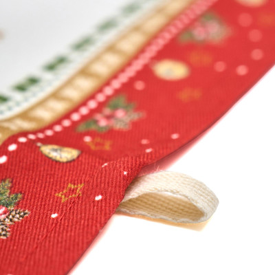 Набор полотенец из 2 шт " С НОВЫМ ГОДОМ " , 40х60см, 100% хлопок, красный, твил, LEFARD 850-763-6-5