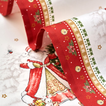 Набор полотенец из 2 шт " С НОВЫМ ГОДОМ " , 40х60см, 100% хлопок, красный, твил, LEFARD 850-763-6-6