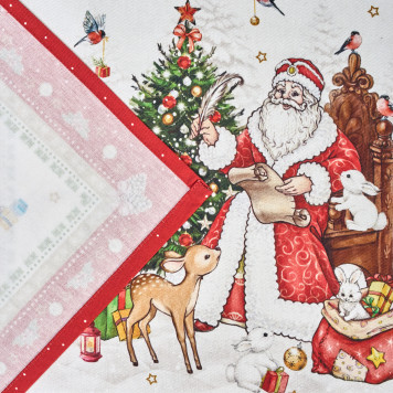 Набор салфеток из 2-х шт " С НОВЫМ ГОДОМ" , 40х40см, 100% хлопок, красный, твил, LEFARD 850-763-8-2