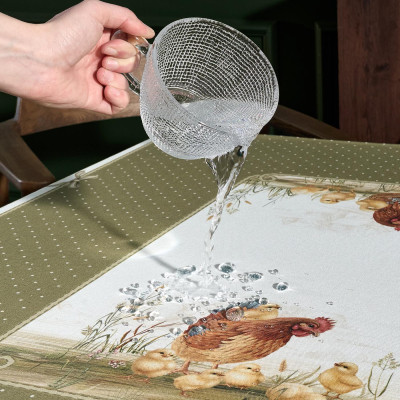 Дорожка "ЗОЛОТАЯ КУРОЧКА" 45х215см, 100% хлопок, твил LEFARD 850-767-31-3