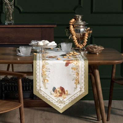 Дорожка "ЗОЛОТАЯ КУРОЧКА" 45х215см, 100% хлопок, твил LEFARD 850-767-31-7