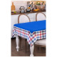 Скатерть " ИНДИГО" , 140х180см, 100% хлопок, синий+клетка, LEFARD 850-883-2