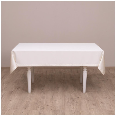 Скатерть сатин шампань 140х140 евроуголок 100% полиэстер LEFARD 850-907-1