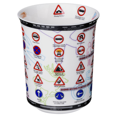 Кружка "ДОРОЖНЫЕ ЗНАКИ" 500 мл (кор=24шт.) LEFARD 85-1092-2