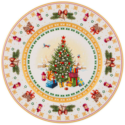 Тарелка обеденная "ЕЛКА" 27 см (кор=18шт.) LEFARD 85-1606