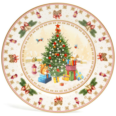 Набор тарелок обеденных "ЕЛКА" 2 шт. 27 см (кор=9наб.) LEFARD 85-1606-1-3