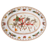 Блюдо "ТРОЙКА" овальное 25*19,5*4,5 см белое (кор=18шт.) LEFARD 85-1648-1