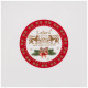 Тарелка обеденная "ЕЛКА" 27 см красная (кор=18шт.) LEFARD 85-1705