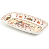 Блюдо "ТРОЙКА" прямоуг. 25*16*3 см белое (кор=12шт.) LEFARD 85-1726-1