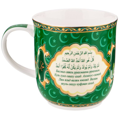 Кружка "СУРА" 400 мл зеленая (кор=36шт.) LEFARD 85-1780-2