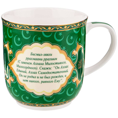 Кружка "СУРА" 400 мл зеленая (кор=36шт.) LEFARD 85-1780