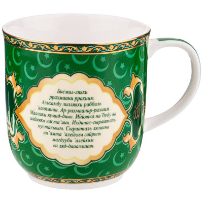 Кружка "СУРА" 400 мл зеленая (кор=36шт.) LEFARD 85-1781