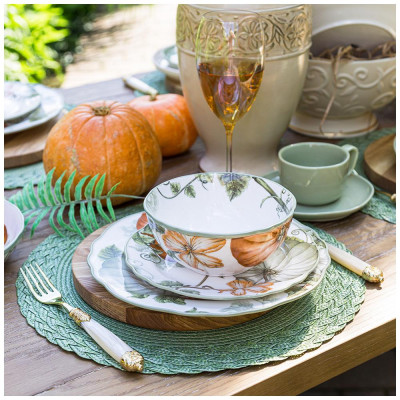 Набор тарелок закусочных "VILLAGE" 2 шт. 20,5 см (кор=9наб.) LEFARD 85-1820-3