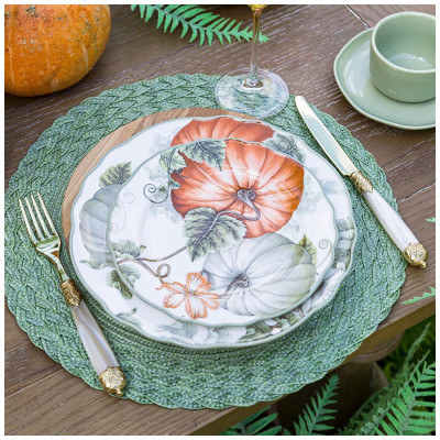 Набор тарелок обеденных "VILLAGE" 2 шт. 25,5 см (кор=9наб.) LEFARD 85-1821-1