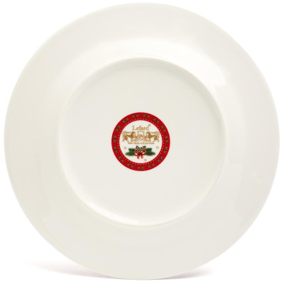 Тарелка закусочная "ЕЛКА" 19 см красная (кор=18шт.) LEFARD 85-1879-1-1
