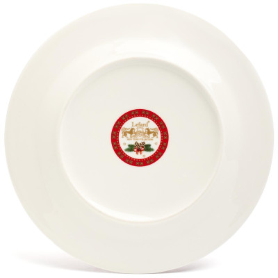 Тарелка закусочная "ЕЛКА" 19 см красная (кор=18шт.) LEFARD 85-1880-1-1